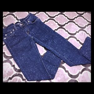 Girls (8) Levi’s Skinny Jeans Blue Splash